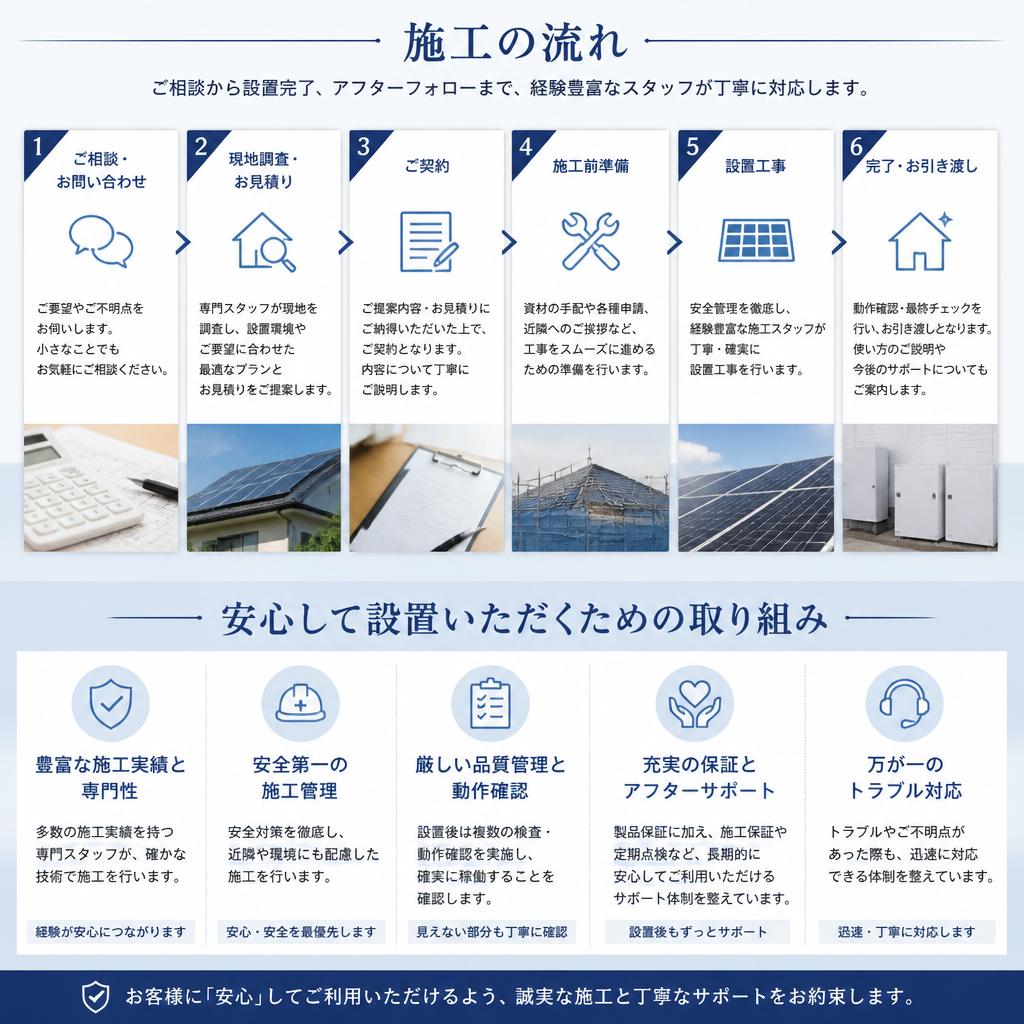 5. 安心の施工プロセス