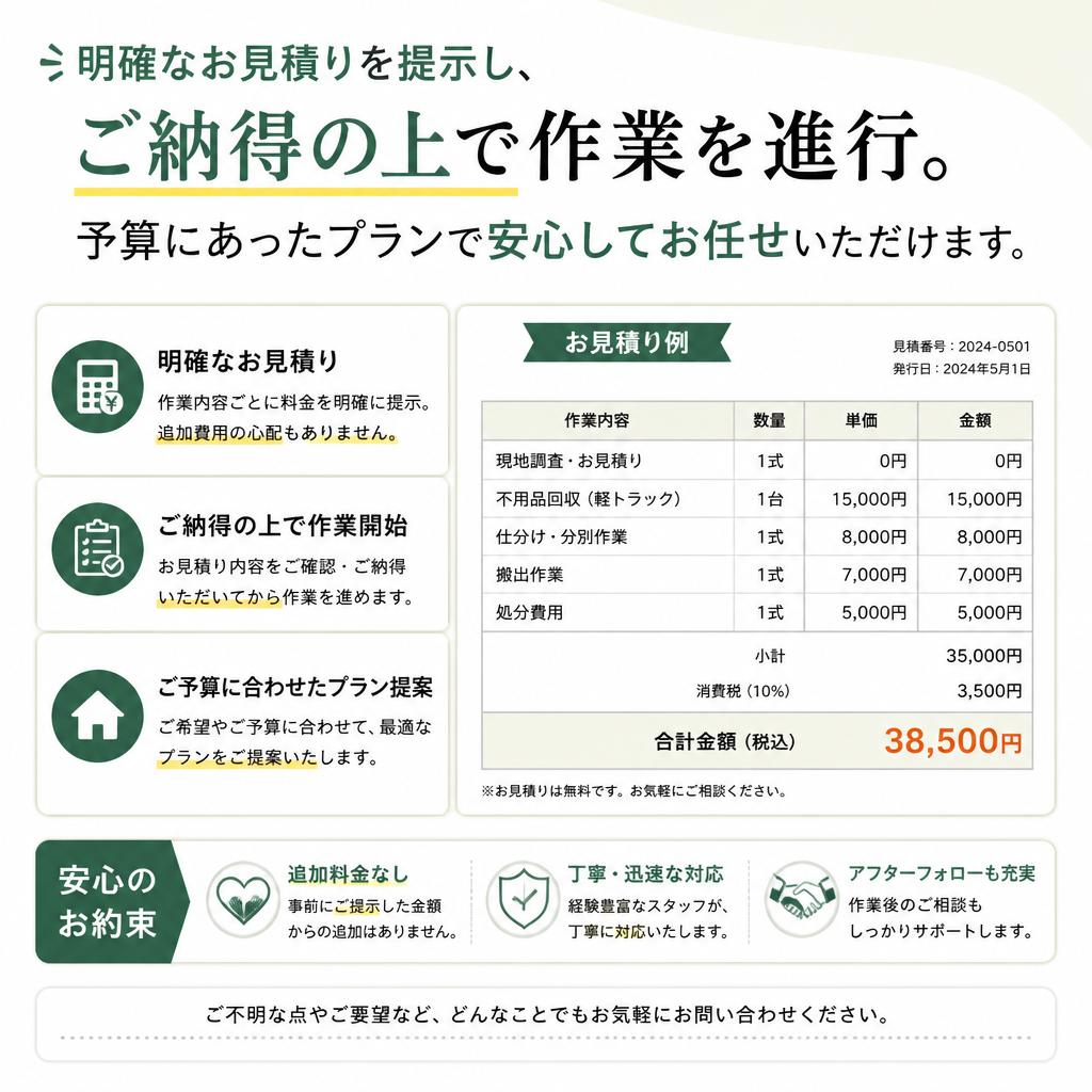 安心の料金設定