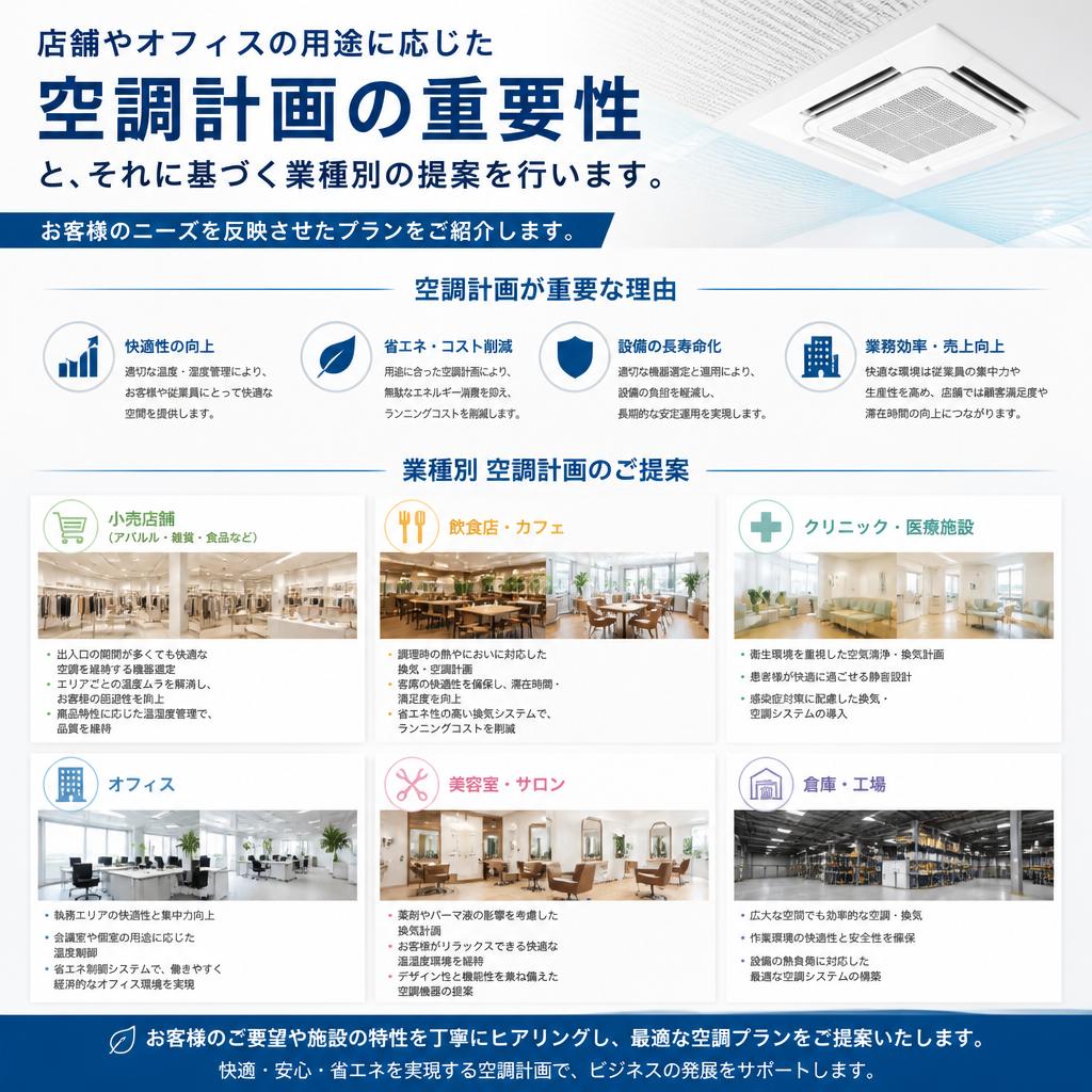 最適な空調計画の提案